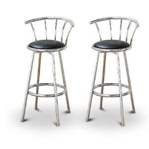  Set of 2 29 Metal Swivel Barstools   Great for RVs and 
