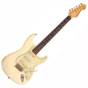 Vintage V6MRTGB ICON Thomas Blug Electric Guitar, White  