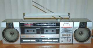 Sanyo M W22 Stereo Radio Dual Cassette & Line in ~Vintage 
