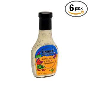 Annies Naturals Cowgirl Ranch Dressing, 8 Ounce Bottles (Pack of 6 