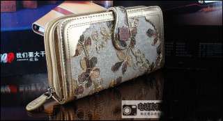   women long luxury purse wallet quality Clutch mobile phone bags  