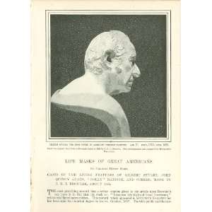  1899 Life Masks of Great Americans John Quincy Adams Dolly 