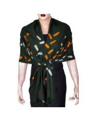 henna green long scarves in wool tie dye print womens accessory india 