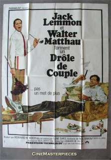 THE ODD COUPLE *FRENCH 1 PANEL ORIG MOVIE POSTER 1968  