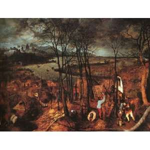   24x36 Inch, painting name Gloomy Day, By Bruegel Pieter il Vecchio