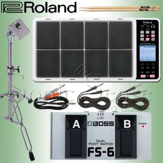 Roland Octapad SPD30 Digital Drum Percussion Pad Stand Switch Extended 