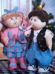 Cabbage Patch DOLL CLOTHES SEWING PATTERN Dress~Party Clothes~Boy/Girl 