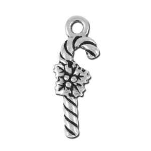  20mm Antique Silver Candy Cane Charm by TierraCast Arts 