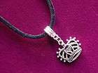 Queen of Hearts Silver Crown Pendant/Necklace, USA Seller, fast ship 