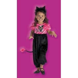  Kitty Halloween Costume   Size 3T 4T   Disguise Toys 