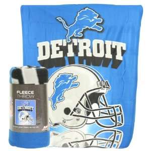  Detroit Lions Reflecting Helmet Lightweight Fleece Blanket 