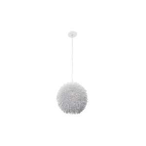   169P01WH Urchin 1 Light Ceiling Pendant in White
