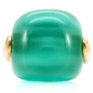   Lyzas Smooth Genuine Turquoise Cat Eye Stone Dome Ring   6 Jewelry