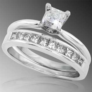 Engagement Ring 3/5 Carat (ctw) in 14K White Gold  Diamond Me Jewelry 