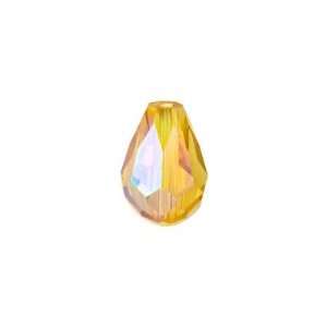   7mm Yellow Tear Drop Shaped Faceted Glass Beads Arts, Crafts & Sewing