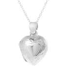 SilverBin Sterling Silver .925 Stamp Heart Locket Necklace (Chain 