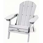 Gracious Living Innovations Eon Folding Adirondack Chair   White   35 