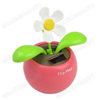 Flip Flap Solar Powered Flower Flowerpot Swing Solar  