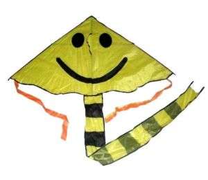 2HUGE SMILE FACE KITE string stunt flying toy kites new  