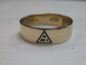 Vintage Masonic Yod Ring VIRTUS JUNXIT MORS NON SEP ARABIT  