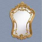 Bassett Mirror Decorative Rococo Style Mirror in Antique Gold
