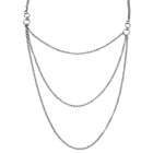 ELLE Jewelry Sterling Silver Multi Chain Necklace