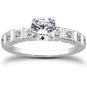  Pave Bridal Ring in Platinum Jewelry