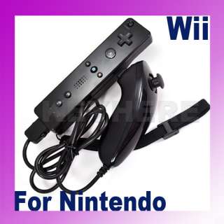 For Nintendo Wii Nunchuck Controller Game Remote Set  