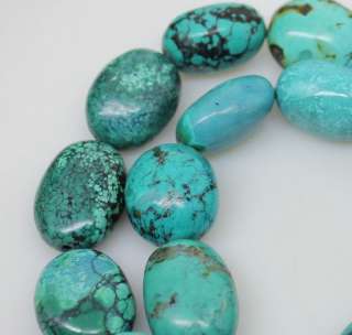 18*22mm natural Turquoise loose bead gem 15.5long  