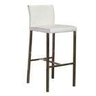 diamond sofa furniture 958w white bonded leather bar stools by