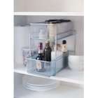 Design Ideas Mesh Slide Out Cabinet Baskets   Silver   9.5H x 10W x 