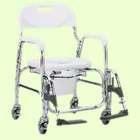 NOVA ORTHO MEDICAL Deluxe Shower Chair and Commode With Padded Seat 
