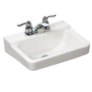 Crane Squire Wall Mounted Bathroom Sink Finish Biscuit 