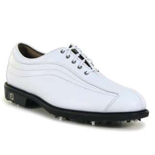 Mens FootJoy Icon Closeout Golf Shoes 52315 White Patent Wave/White 