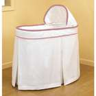 Baby Doll Classic Pique with Pink Trim Bassinet Bedding