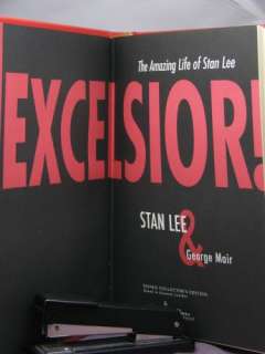 signed by 2, Excelsior The Amazing Life of Stan Lee by Stan Lee 
