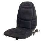 Wagan IN9438 Black 12V Velour Heated Seat Cushion with Lumbar Support