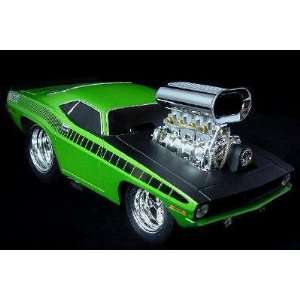  70 Cuda Muscle Machine 118 Scale (Green with Black 