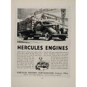   Motors Truck Engines Canton Ohio   Original Print Ad
