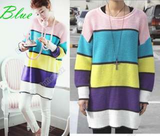   Stylish Women Korea Casual Color Sweater Knitwear Top 2 Colors  
