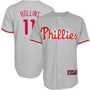   Jimmy Rollins Gray Replica Player Baseball Jersey