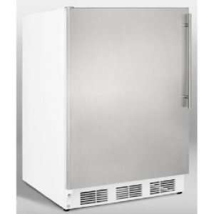 24 Built in Compact Refrigerator with Adjustable Wire Shelves 