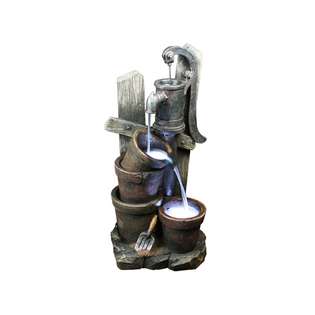 Yosemite Home Decor Two Bucket Water Well Fountain   CW96019 at  