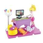 Mattel Polly Pocket Stick n Play Polly Game Room Playset