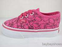 VANS AUTHENTIC HELLO KITTY PINK/WHITE TODDLER ALL SIZES  
