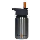 Eco Vessel Stainless Steel Kids Bottle with Straw Top   13 oz 