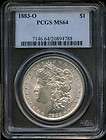 1883 P 1883 O Morgan Silver Dollar PCGS MS64 2 Coins  