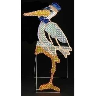 Roman 5 Holographic Stork Rope Light Yard Art 