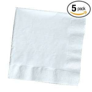 Creative Converting Paper Napkins, 3 Ply Luncheon Size, White Color 