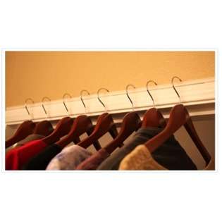 Hang Track Door Trim Clothes Hanger Holder System 